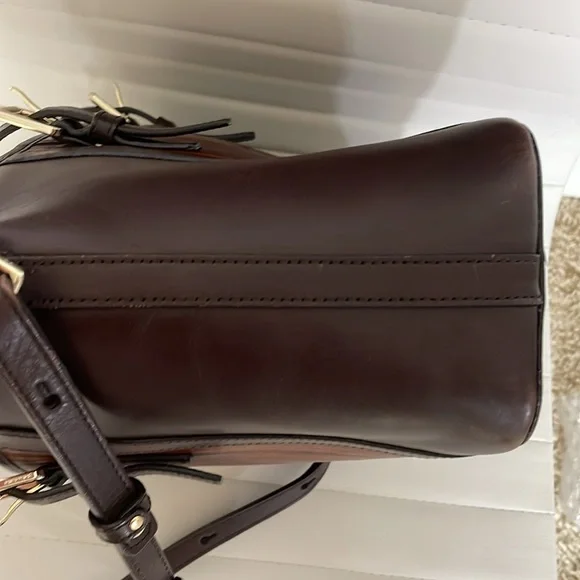 Brahmin brown wood print adjustable strap bag - Picture 10 of 14